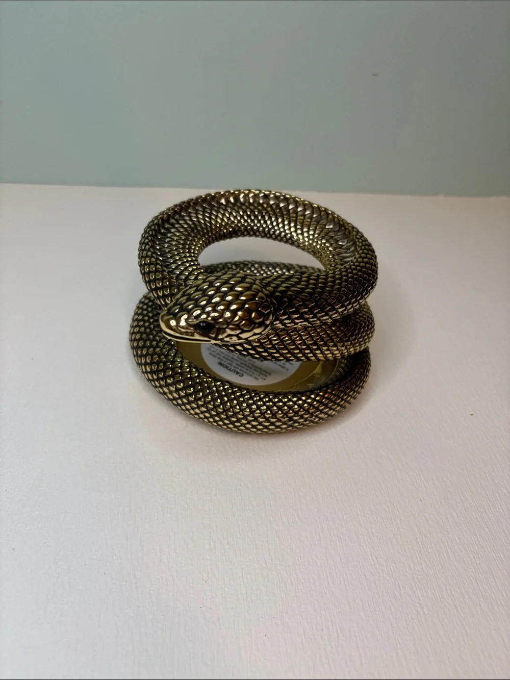Bath & Body Works 2024 Halloween Coiled Snake 3 Wick Candle Holder